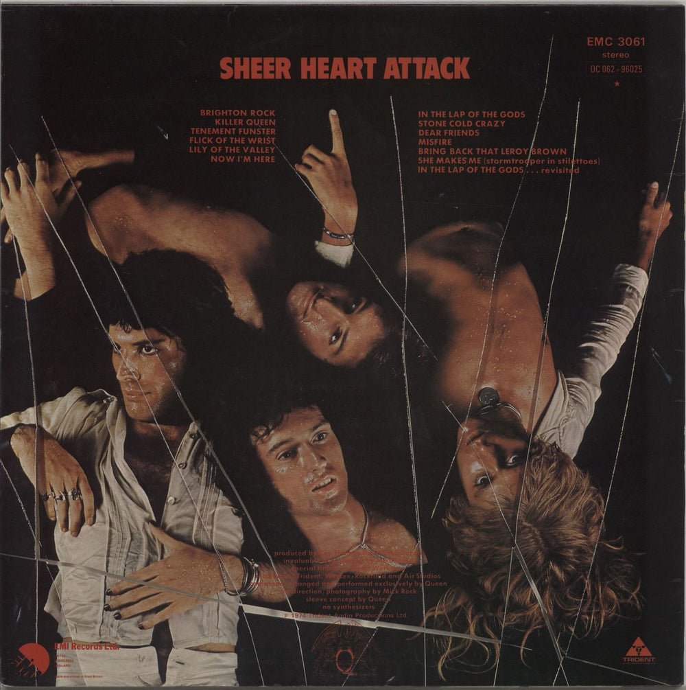 Queen Sheer Heart Attack - 1st - EX UK vinyl LP album (LP record)