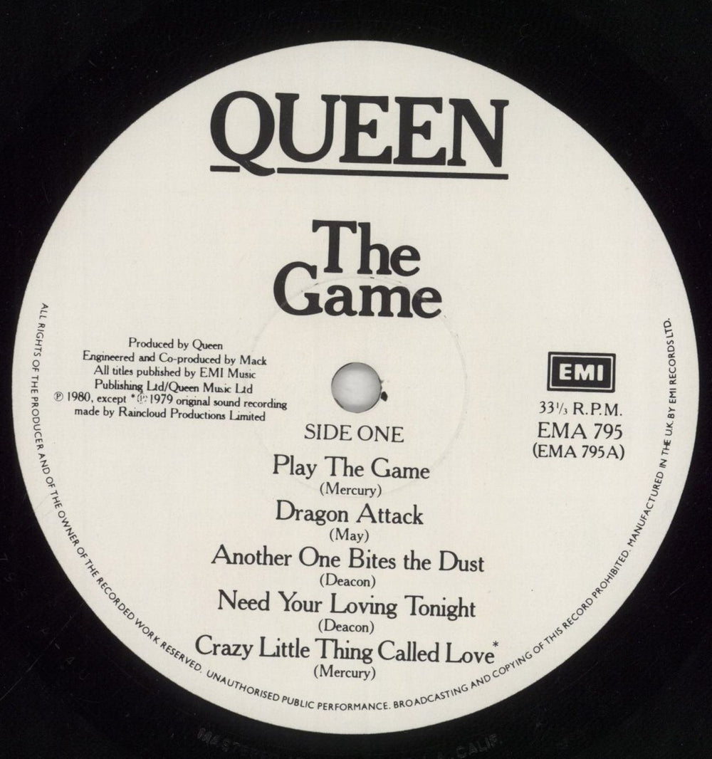 Queen The Game - 1st - EX UK vinyl LP album (LP record) QUELPTH64234