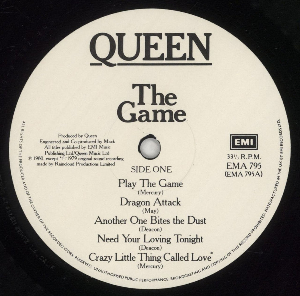 Queen The Game - 2nd - EX UK vinyl LP album (LP record) QUELPTH786742