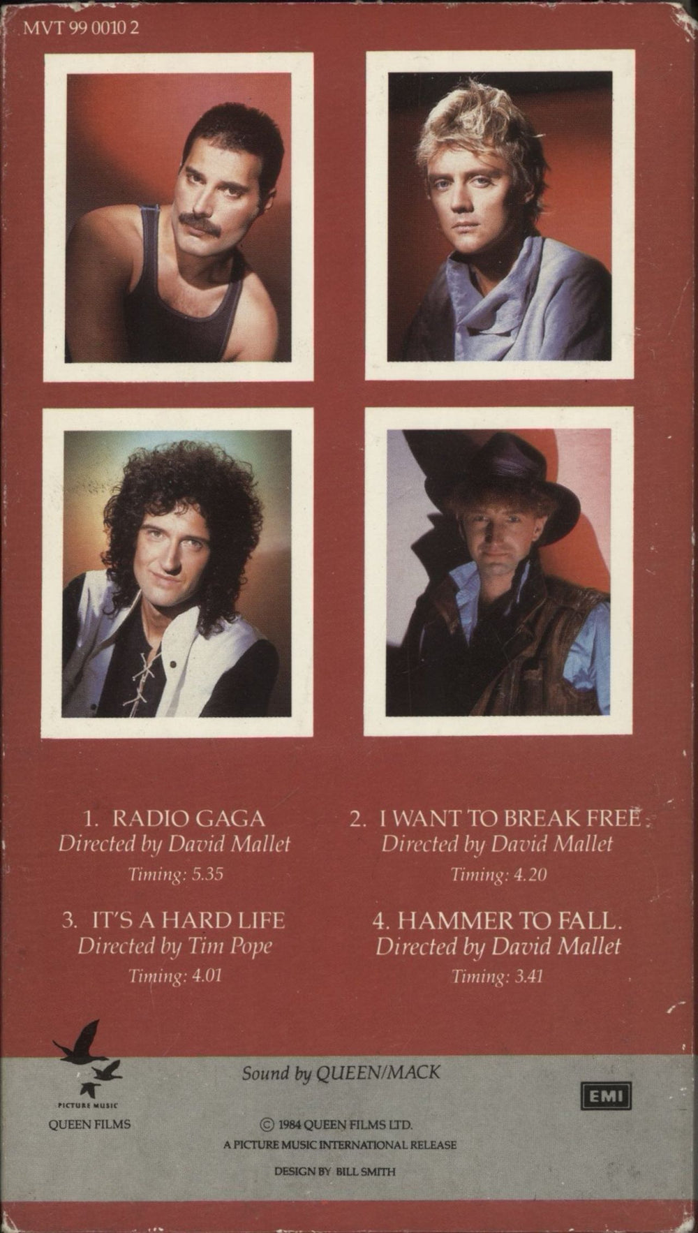 Queen The Works UK video (VHS or PAL or NTSC) 5099999001025