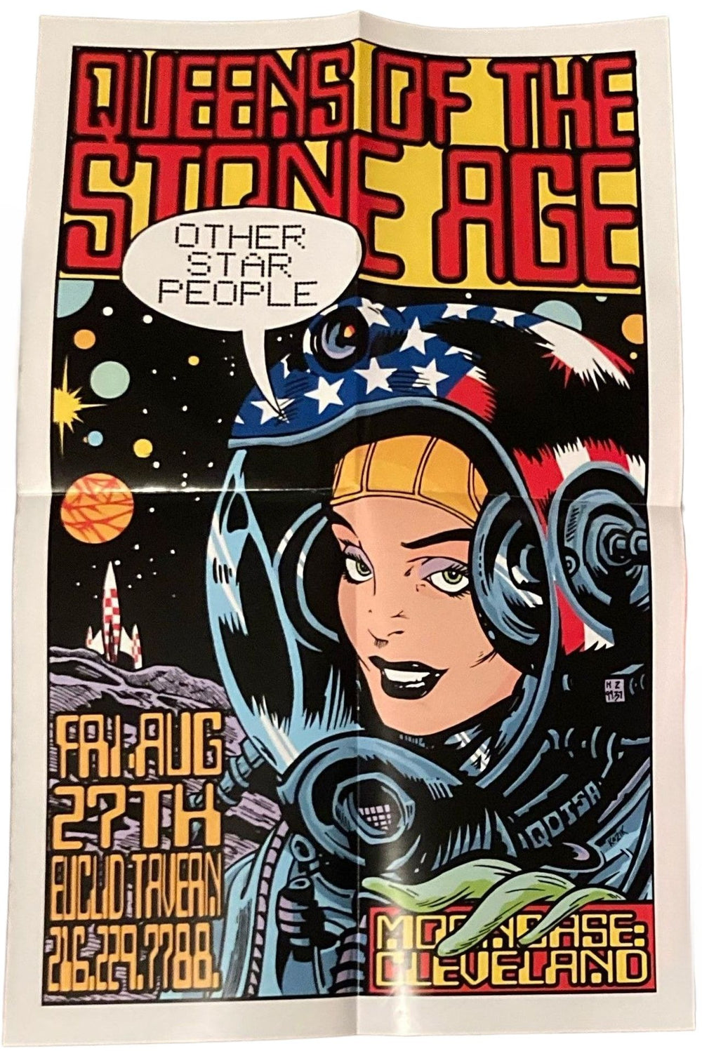 Queens Of The Stone Age Queens Of The Stone Age - Orange Vinyl - Sealed + Poster US vinyl LP album (LP record)