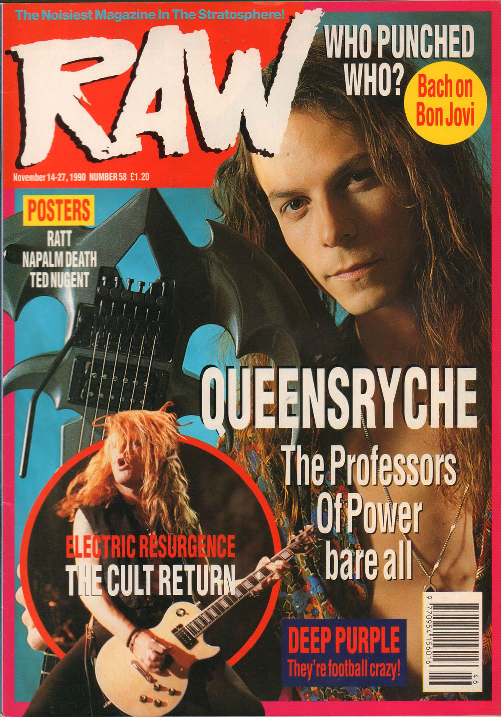 Queensryche Raw No.58 UK magazine 58