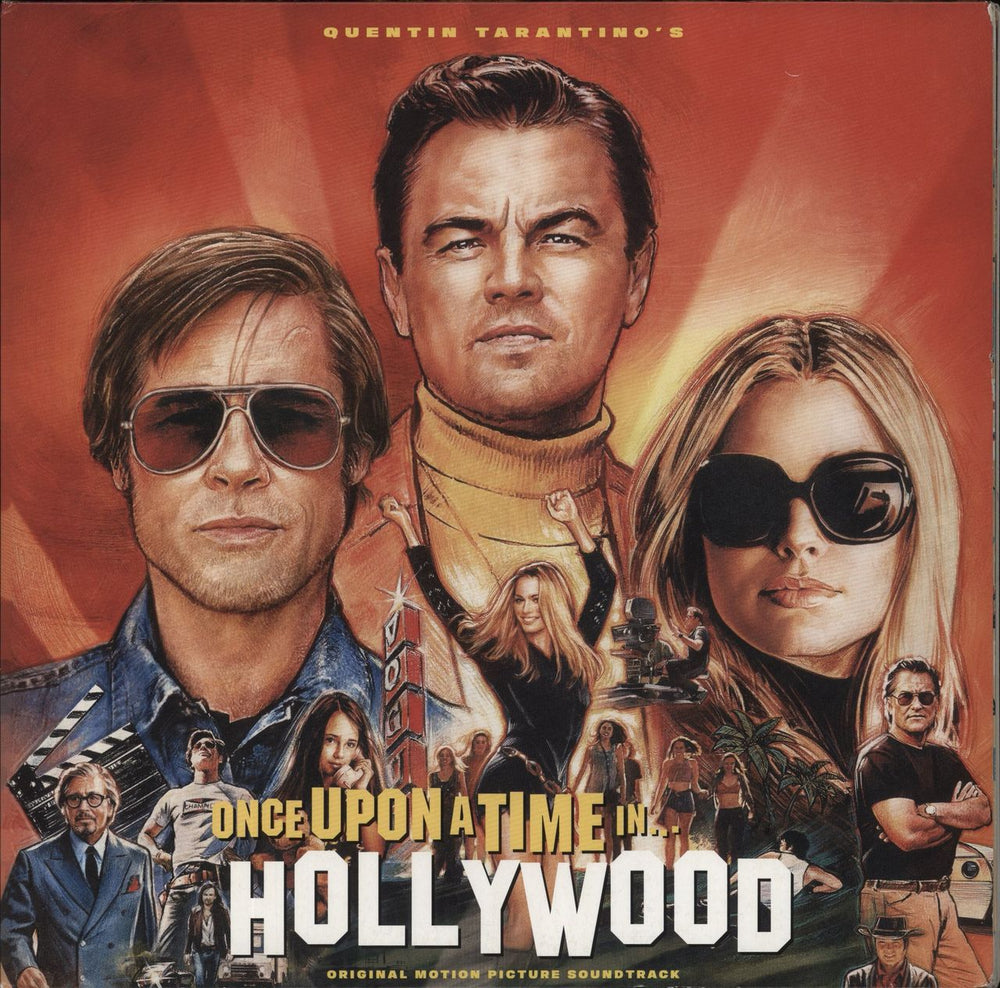 Quentin Tarantino Once Upon A Time In Hollywood - 180gm Orange Vinyl UK 2-LP vinyl record set (Double LP Album) 19075981971