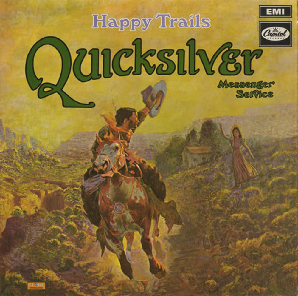 Quicksilver Messenger Service Happy Trails - 1st UK vinyl LP album (LP record) E-ST120