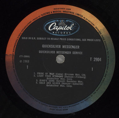 Quicksilver Messenger Service Quicksilver Messenger Service - 1st US vinyl LP album (LP record) QMSLPQU879505