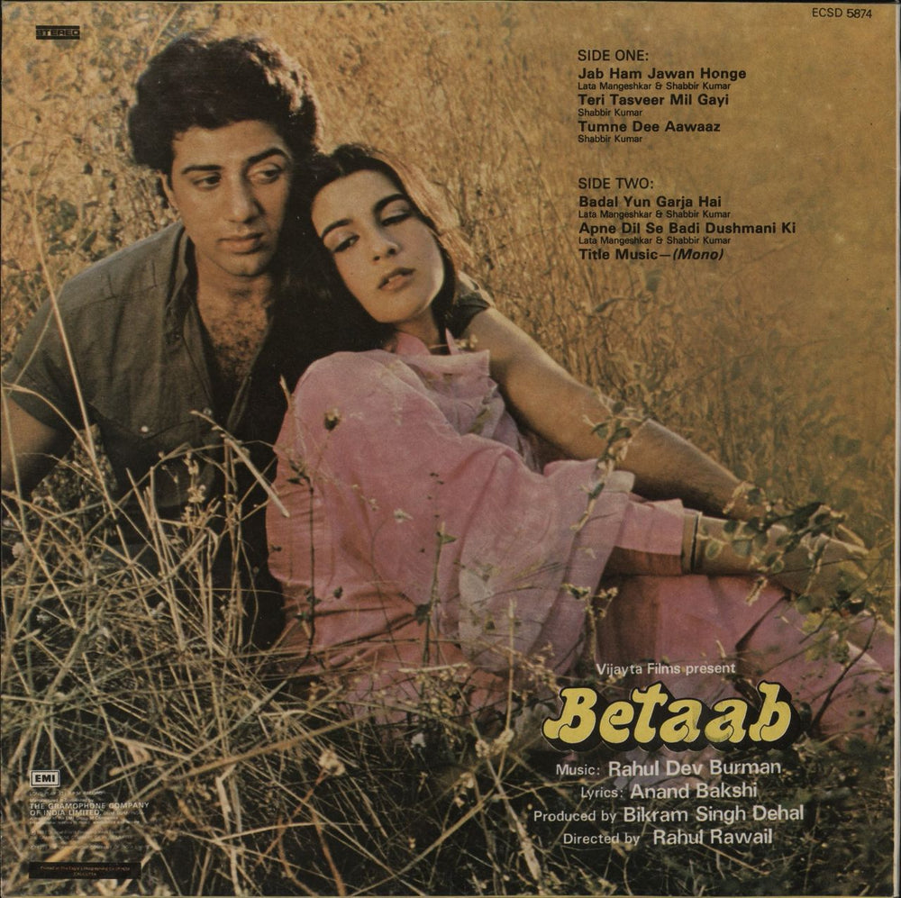 R.D. Burman Betaab Indian vinyl LP album (LP record)