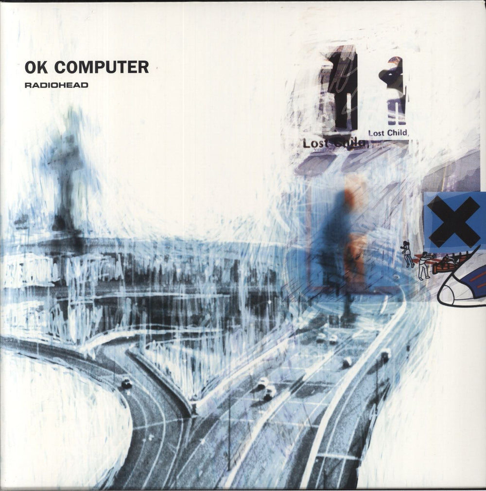 Radiohead OK Computer - 180gm UK 2-LP vinyl record set (Double LP Album) NODATA02