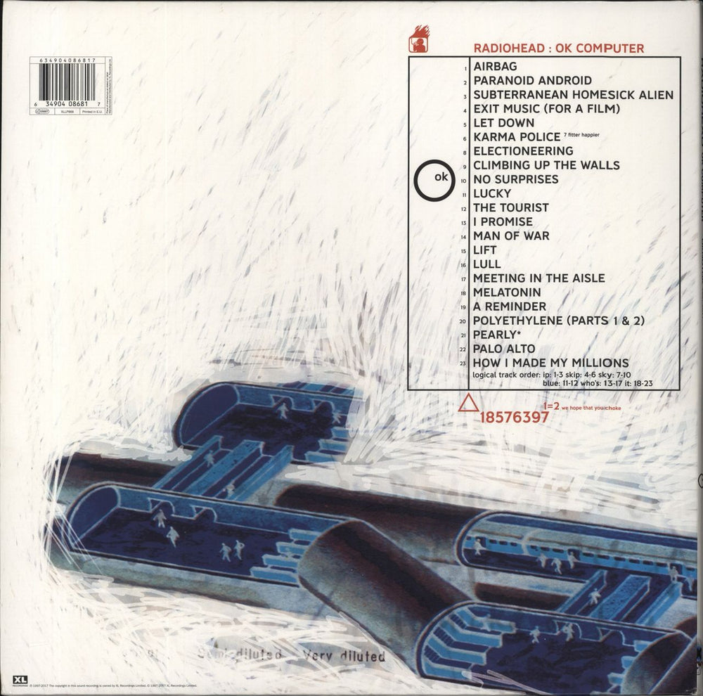 Radiohead OK Computer OKNOTOK 1997 2017 - Black Vinyl 180 Gram UK 3-LP vinyl record set (Triple LP Album) 634904086817