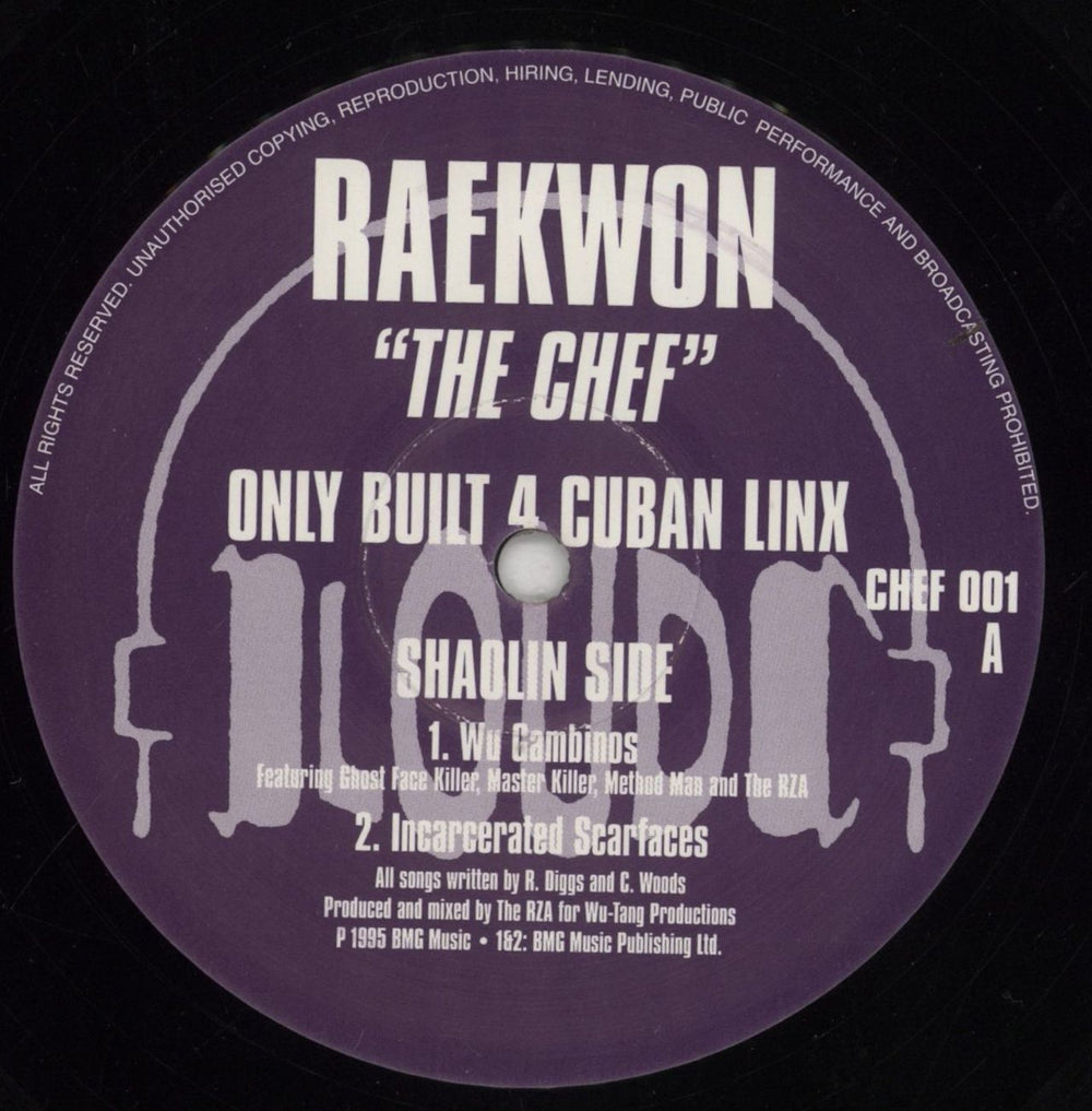 Raekwon Only Built 4 Cuban Linx UK Promo 12" vinyl single (12 inch record / Maxi-single) Y5I12ON856400