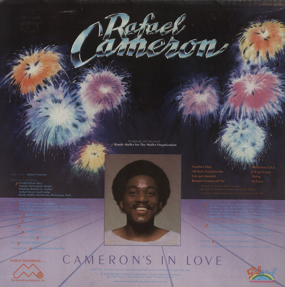 Rafael Cameron Cameron's In Love US vinyl LP album (LP record)