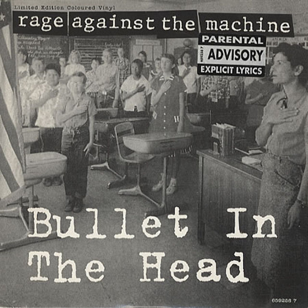 Rage Against The Machine Bullet In The Head UK 7" vinyl picture disc (7 inch picture disc single) 6592587