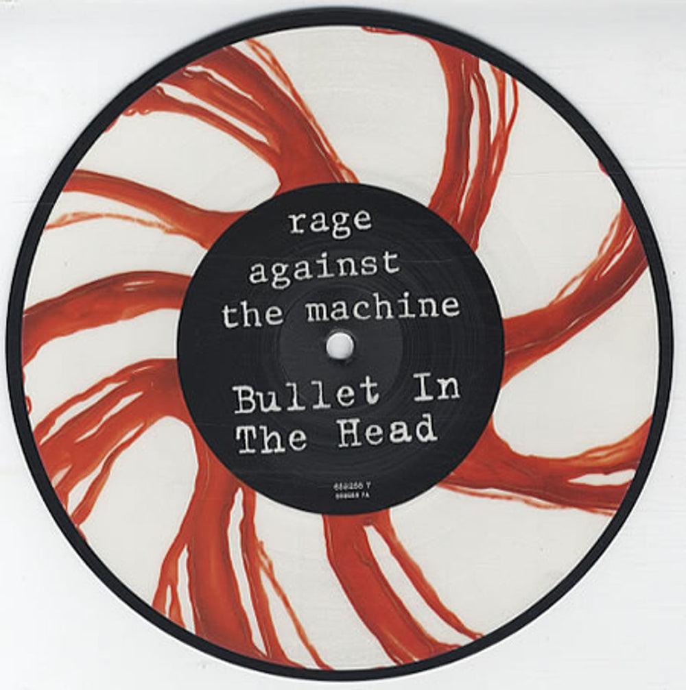 Rage Against The Machine Bullet In The Head UK 7" vinyl picture disc (7 inch picture disc single) RAG7PBU17346