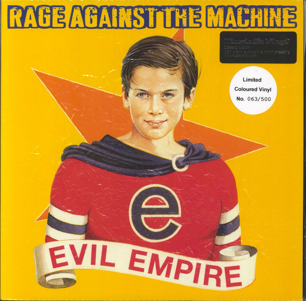 Rage Against The Machine Evil Empire - Yellow Vinyl Dutch vinyl LP album (LP record) MOVLP017