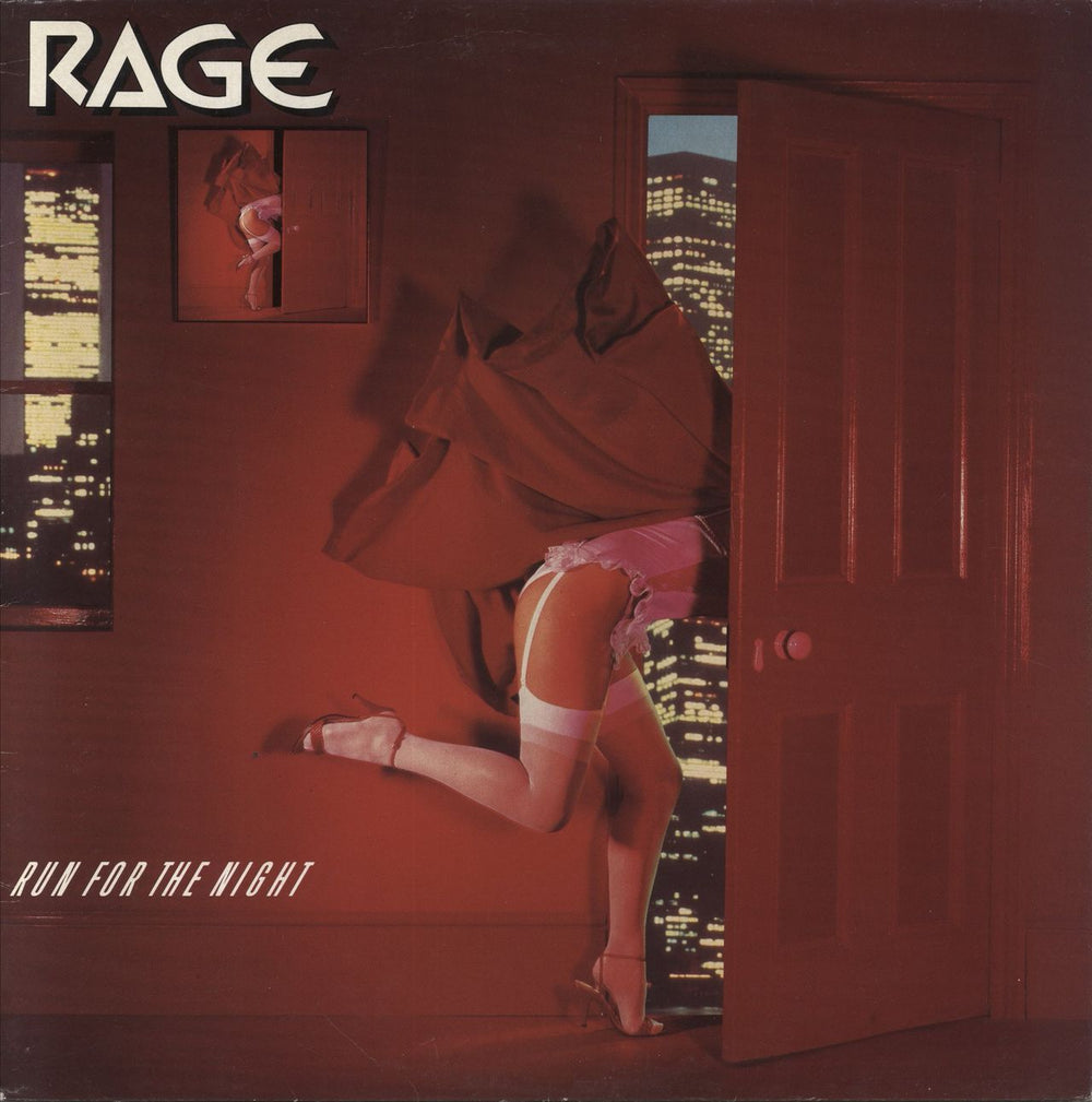 Rage (UK Rock) Run For The Night UK vinyl LP album (LP record) CAL149