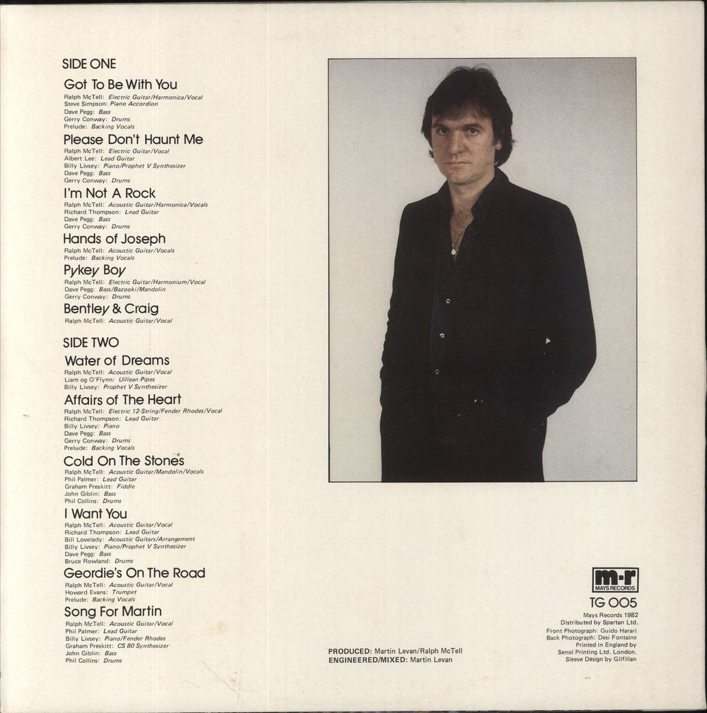 Ralph McTell Water Of Dreams UK vinyl LP album (LP record)