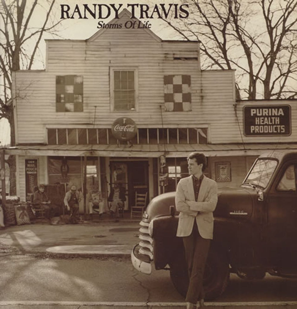 Randy Travis Storms Of Life German vinyl LP album (LP record) 925435-1