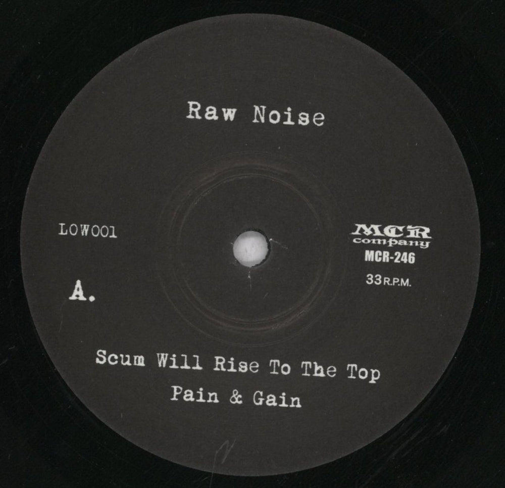 Raw Noise Scum Will Rise To The Top Japanese 7" vinyl single (7 inch record / 45) 7F007SC837358