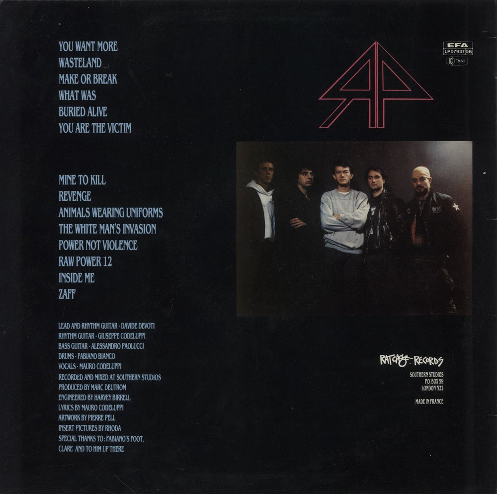 Raw Power Mine To Kill UK vinyl LP album (LP record)