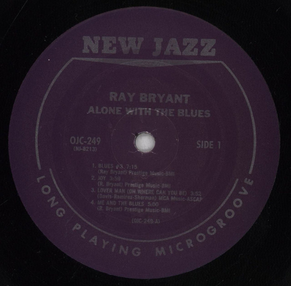 Ray Bryant Alone With The Blues UK vinyl LP album (LP record) 1RBLPAL838520