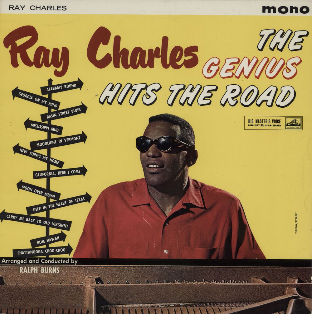 Ray Charles The Genius Hits The Road UK vinyl LP album (LP record) CLP1387