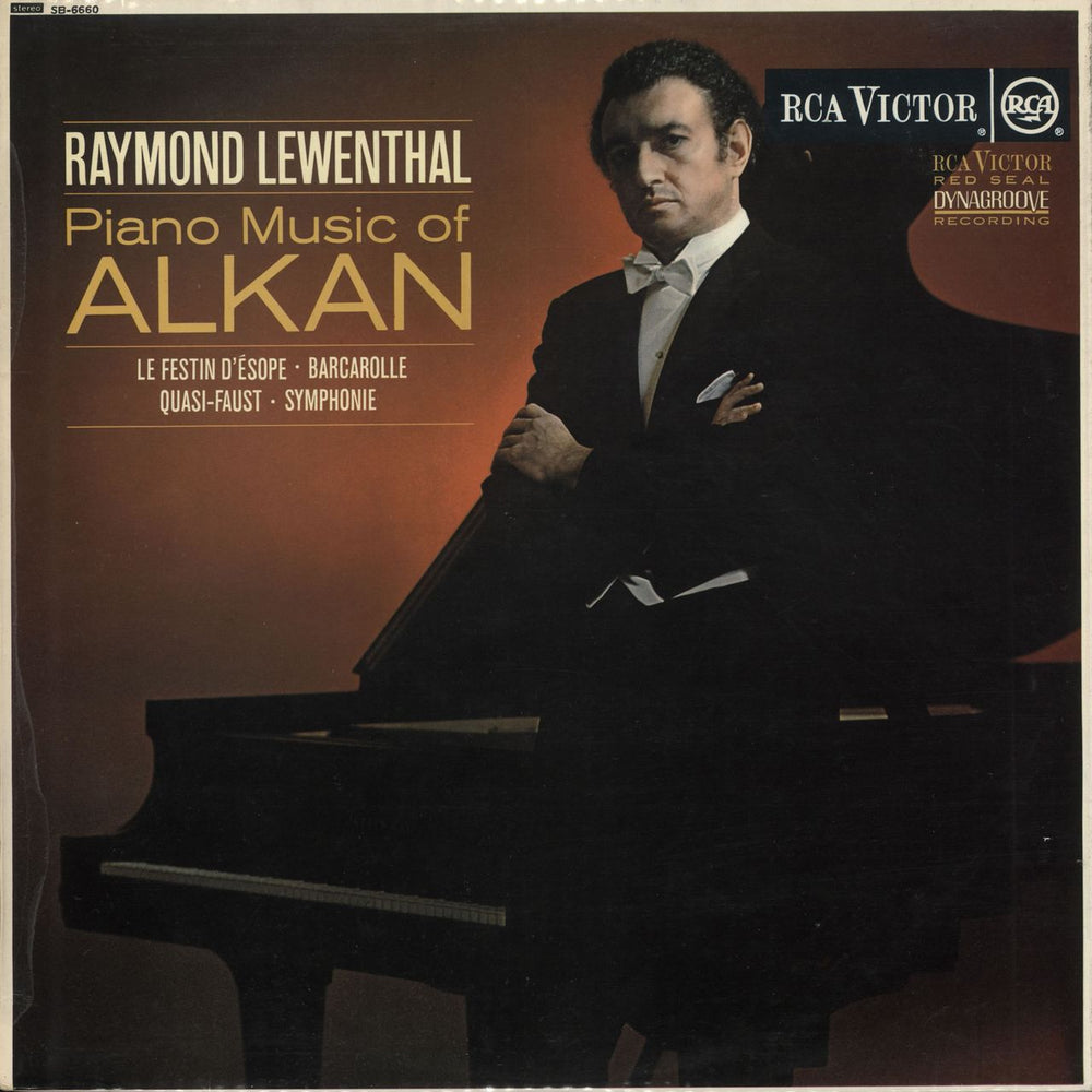 Raymond Lewenthal Piano Music Of Alkan UK vinyl LP album (LP record) SB-6660