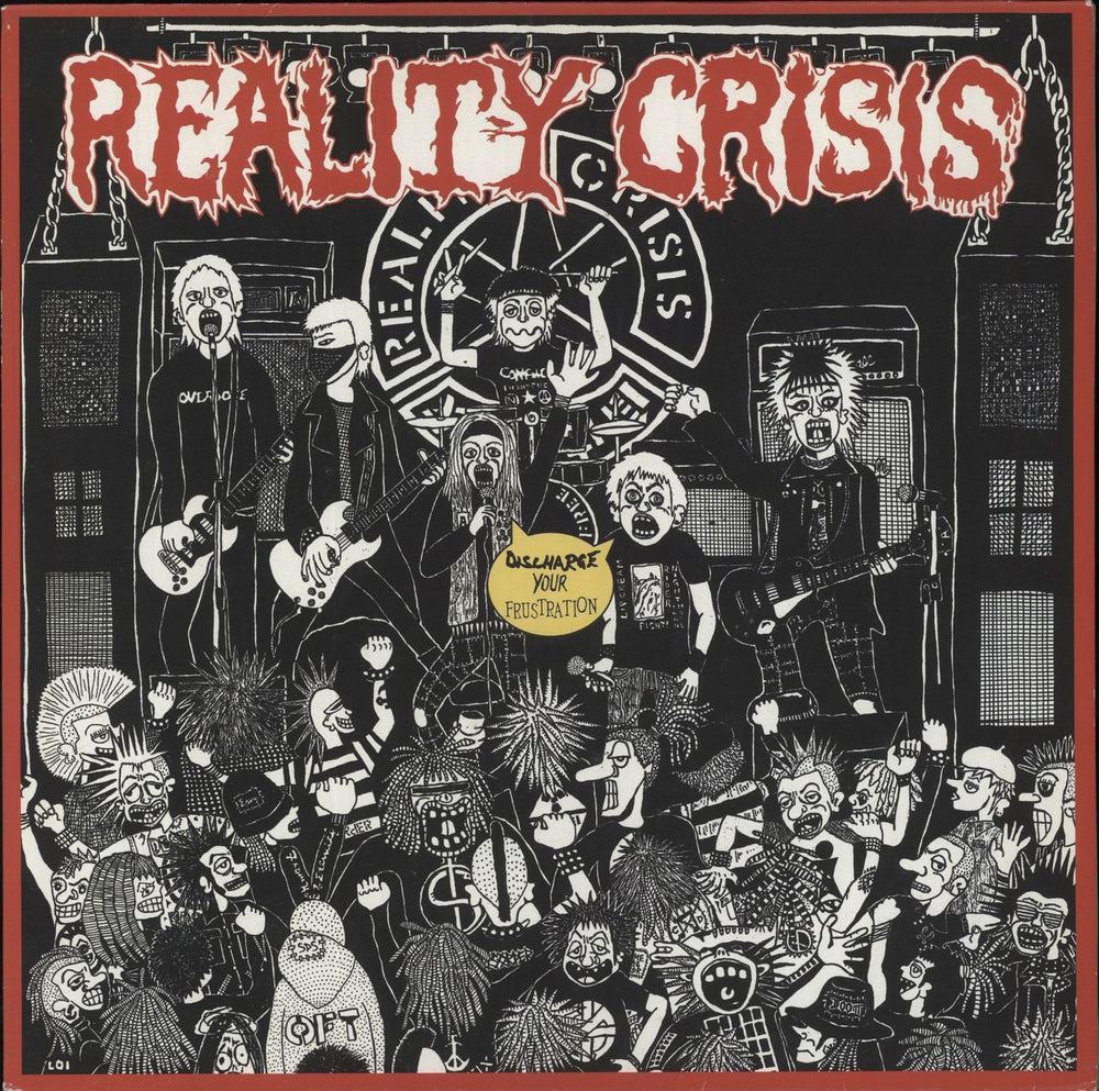 Reality Crisis Discharge Your Frustration US vinyl LP album (LP record) DARKNESS020