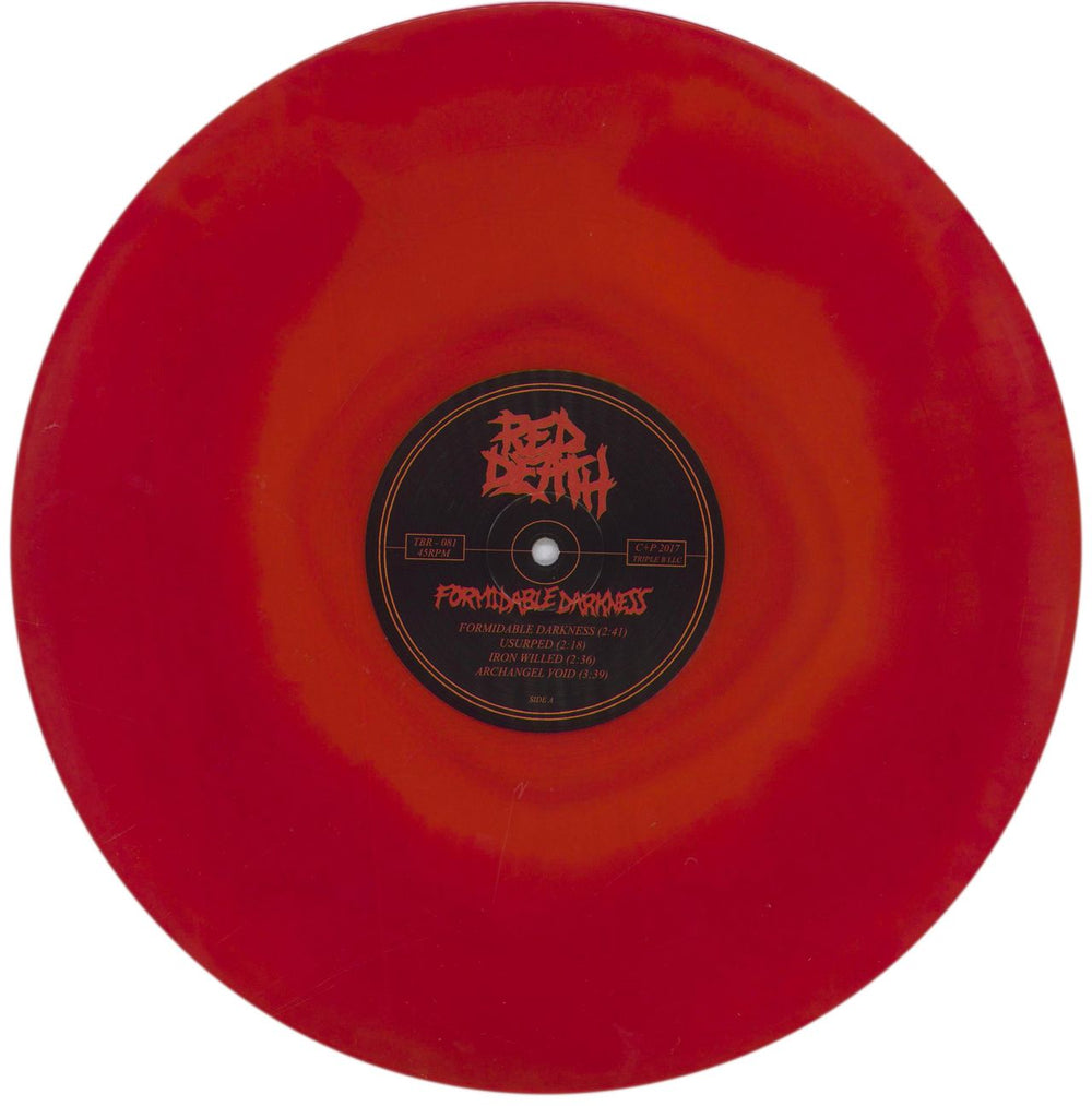 Red Death Formidable Darkness - Red Orange Swirl Vinyl US vinyl LP album (LP record) 69PLPFO839671