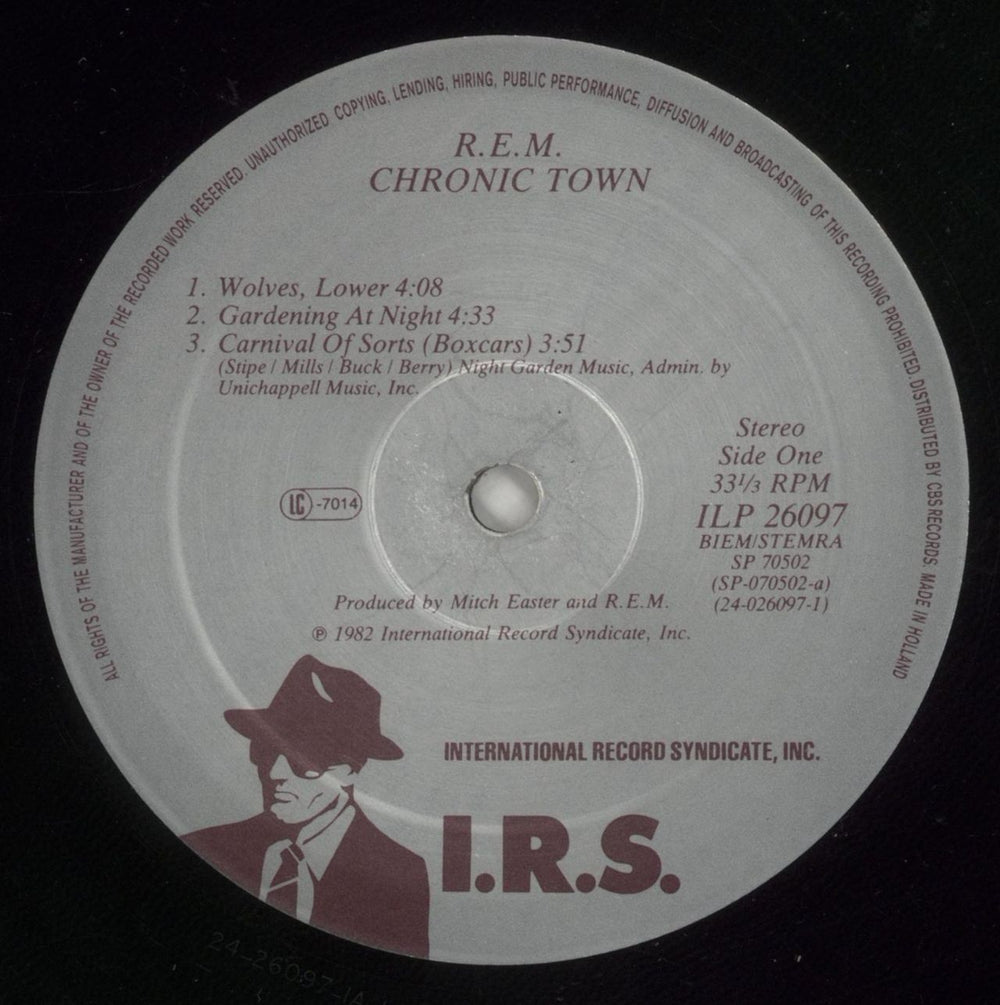 REM Chronic Town EP - EX Dutch 12" vinyl single (12 inch record / Maxi-single) REM12CH684513