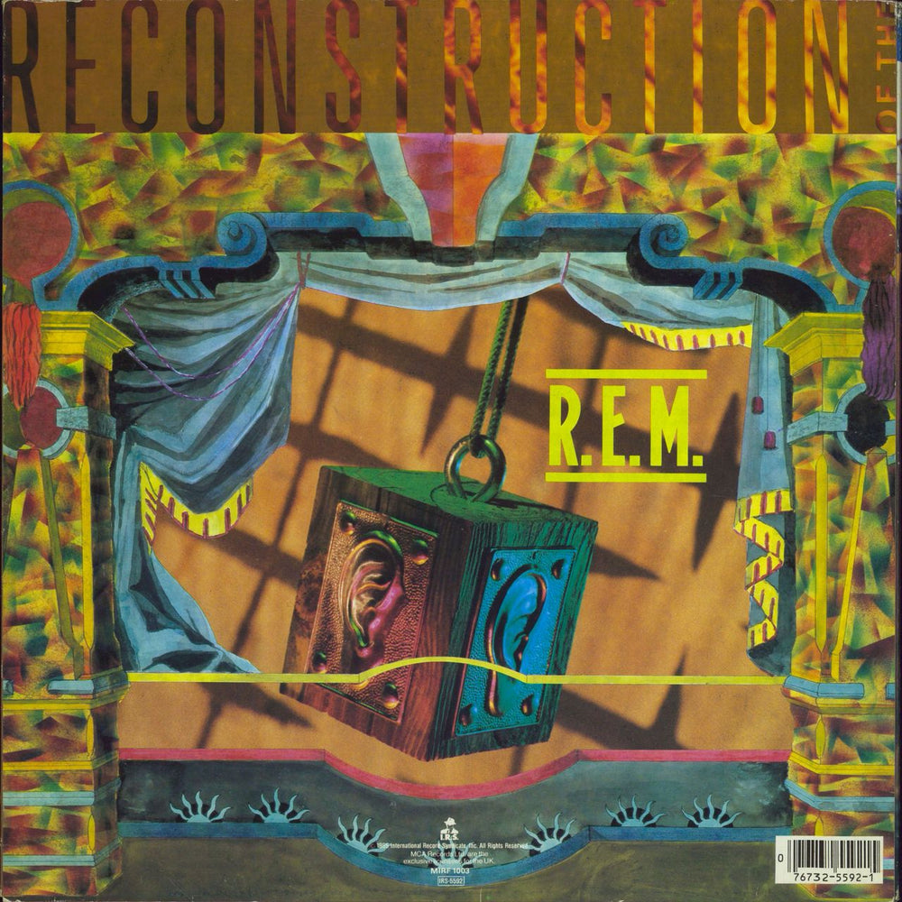 REM Fables Of The Reconstruction + inner UK vinyl LP album (LP record) 076732559215