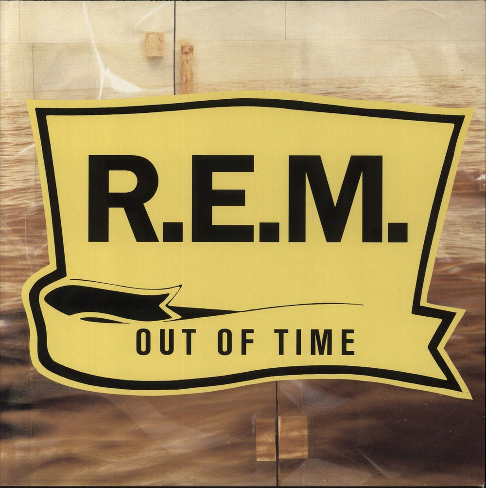 REM Out Of Time UK vinyl LP album (LP record) WX404