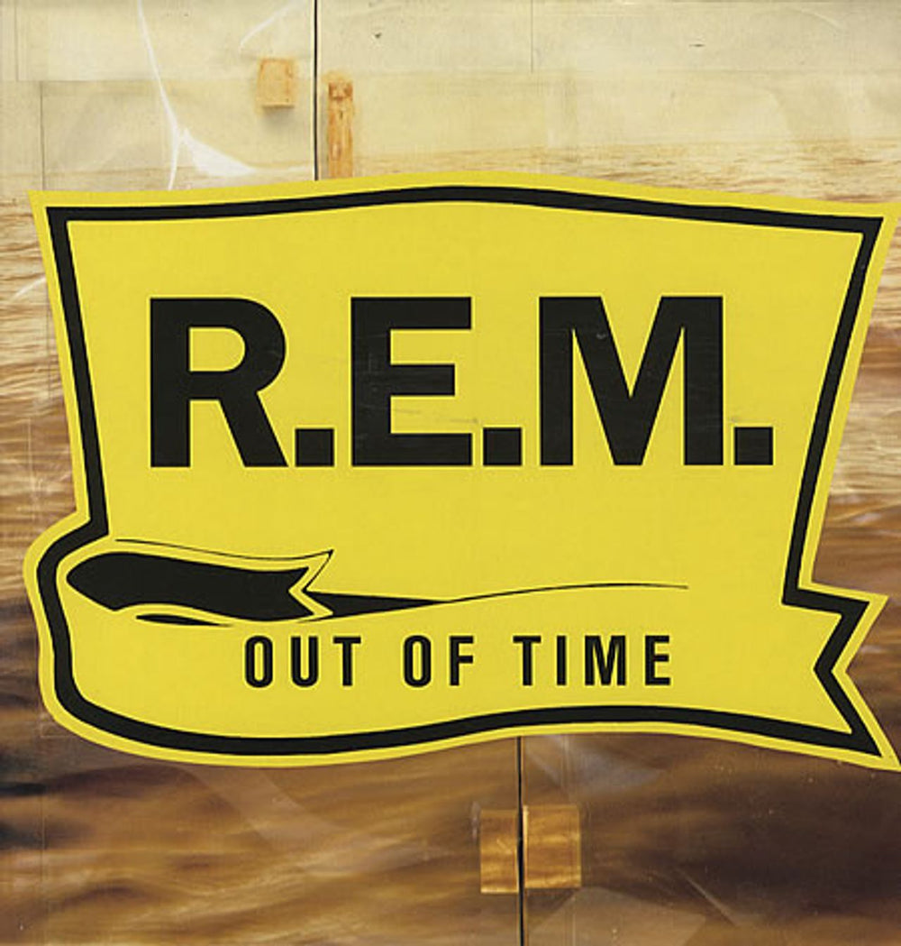 REM Out Of Time UK vinyl LP album (LP record) WX404