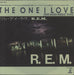 REM The One I Love Japanese 7" vinyl single (7 inch record / 45) 04SP1072
