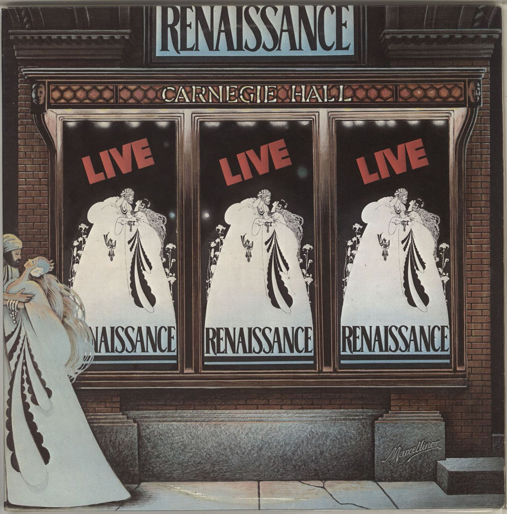 Renaissance Live At Carnegie Hall UK 2-LP vinyl record set (Double LP Album) BTM2001