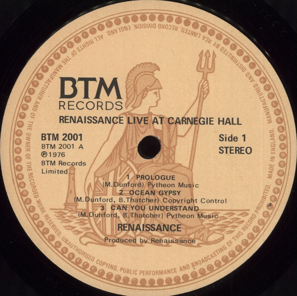 Renaissance Live At Carnegie Hall UK 2-LP vinyl record set (Double LP Album) REN2LLI592459