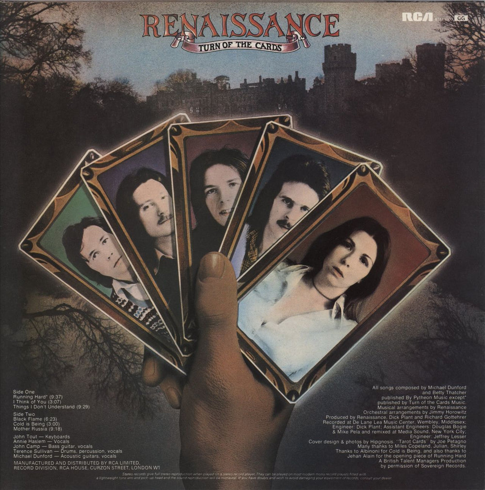 Renaissance Turn Of The Cards - EX UK vinyl LP album (LP record)