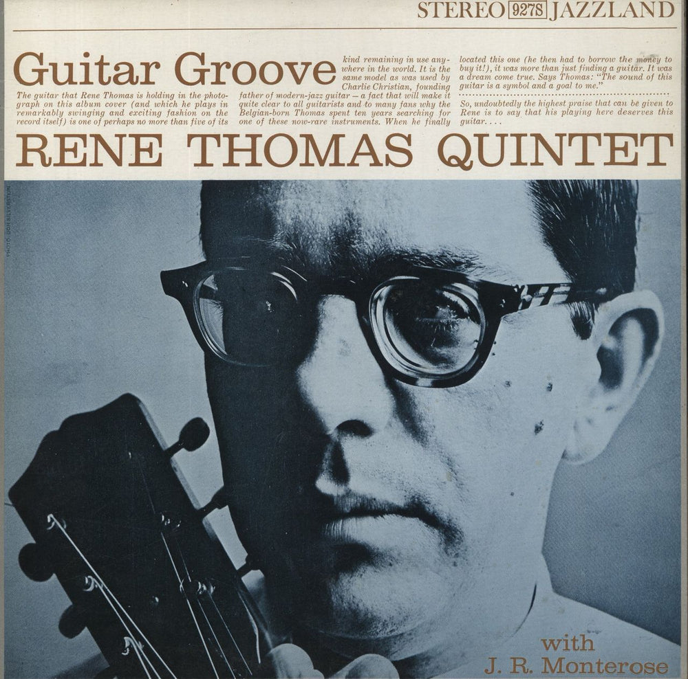 René Thomas Guitar Groove French vinyl LP album (LP record) 68.921