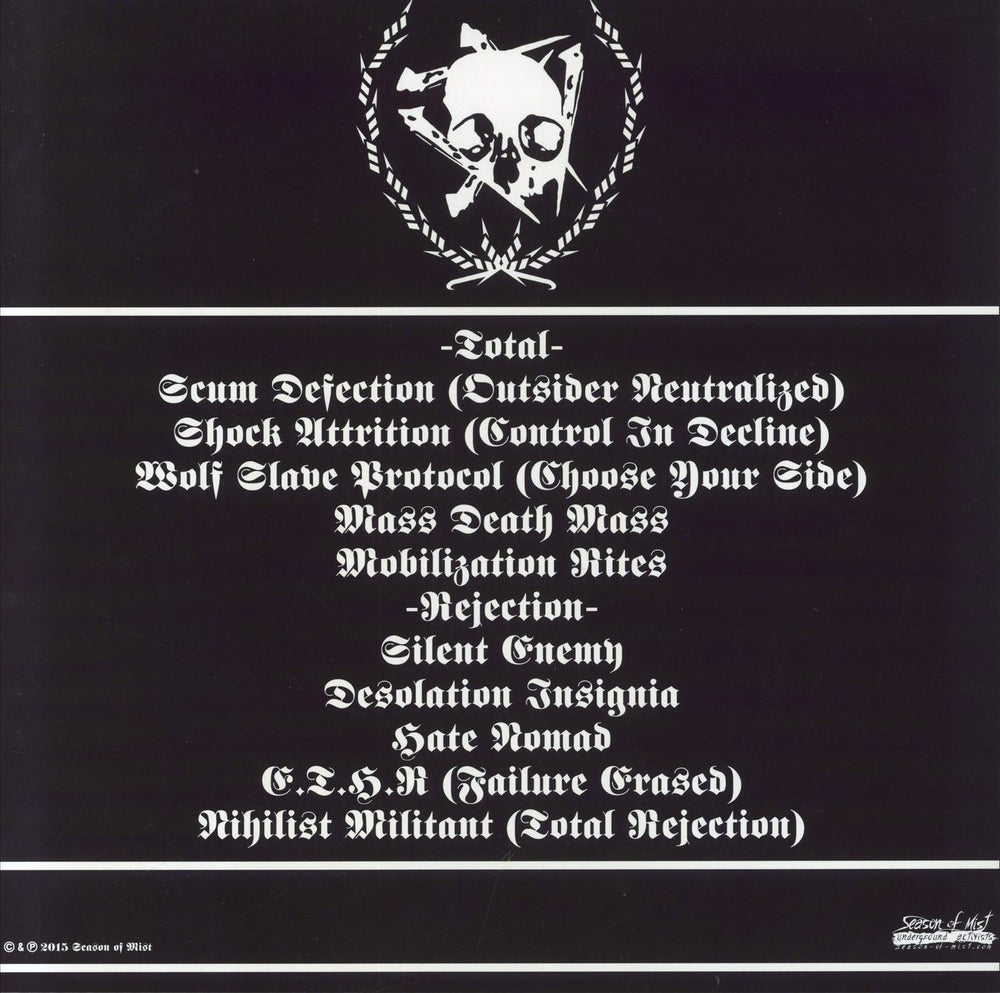 Revenge [Metal] Behold.Total.Rejection French vinyl LP album (LP record)