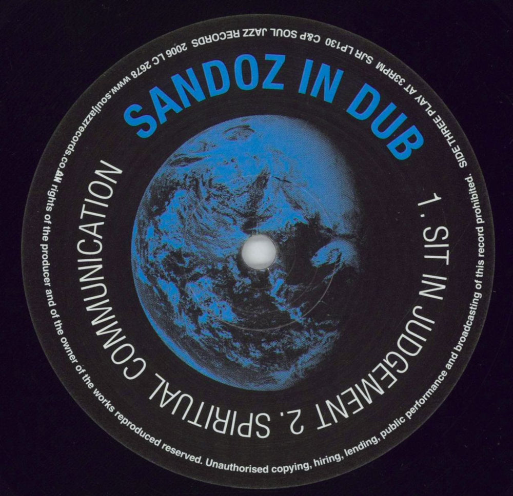 Richard H Kirk Live In The Earth: Sandoz In Dub Chapter 2 UK 2-LP vinyl record set (Double LP Album) PHP2LLI360695