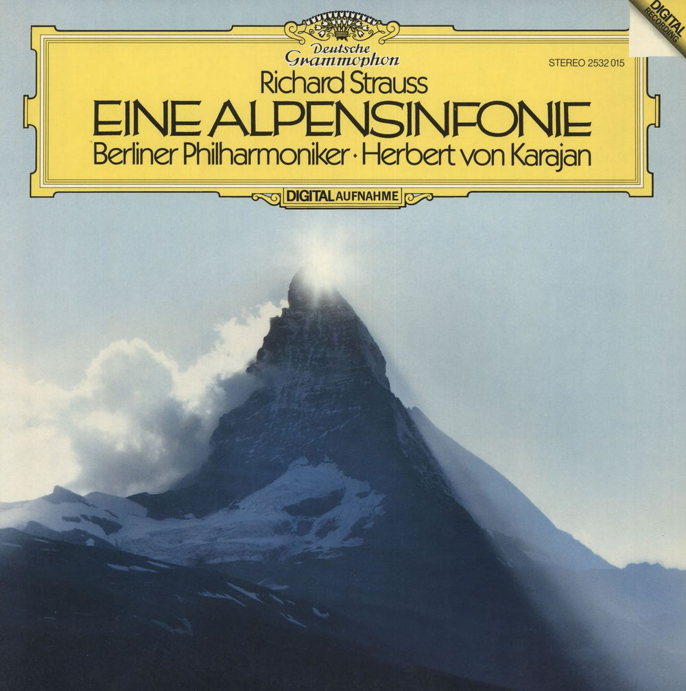 Richard Strauss Eine Alpensinfonie German vinyl LP album (LP record) 2532015