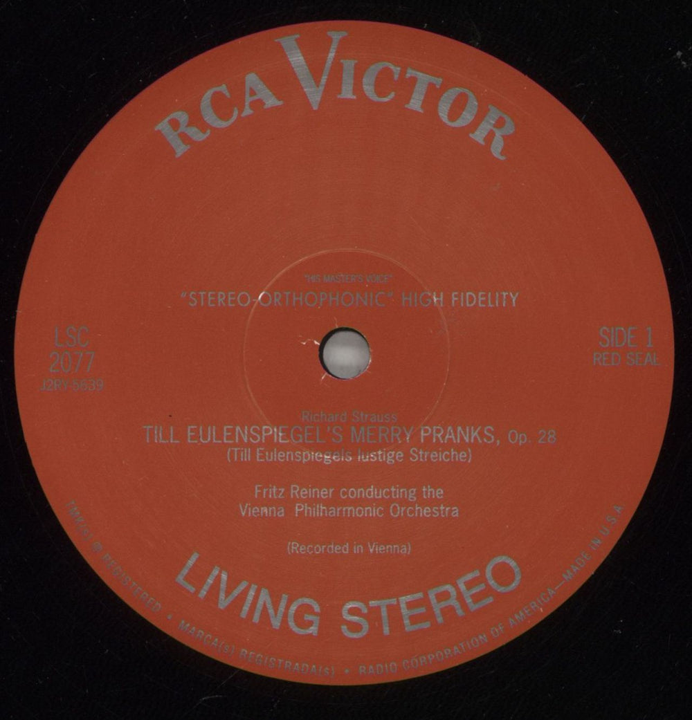 Richard Strauss Till Eulenspiegel / Death And Transfiguration - 180gram US vinyl LP album (LP record) RG6LPTI874671