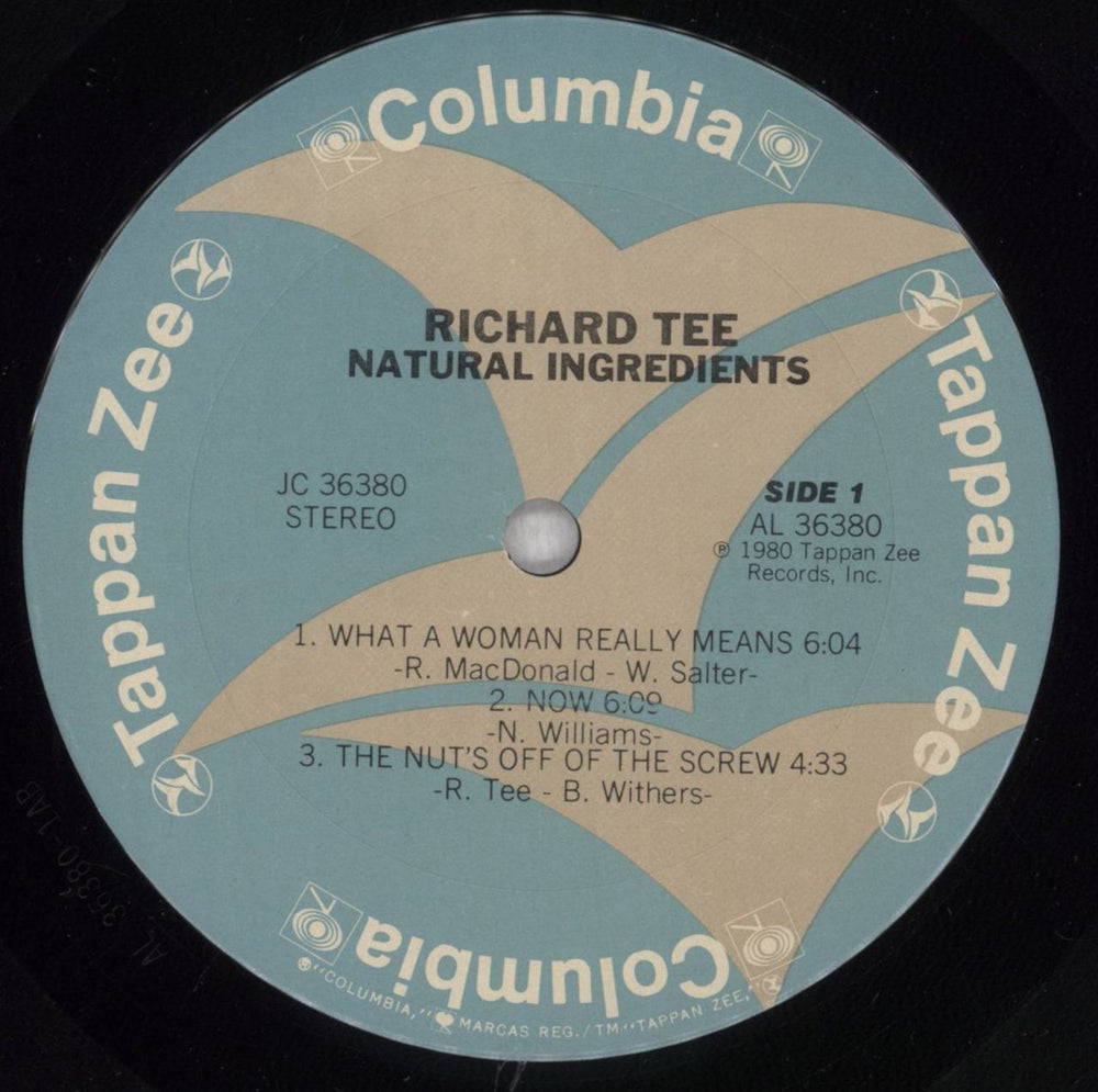 Richard Tee Natural Ingredients - gold stamp US vinyl LP album (LP record) R0CLPNA839122