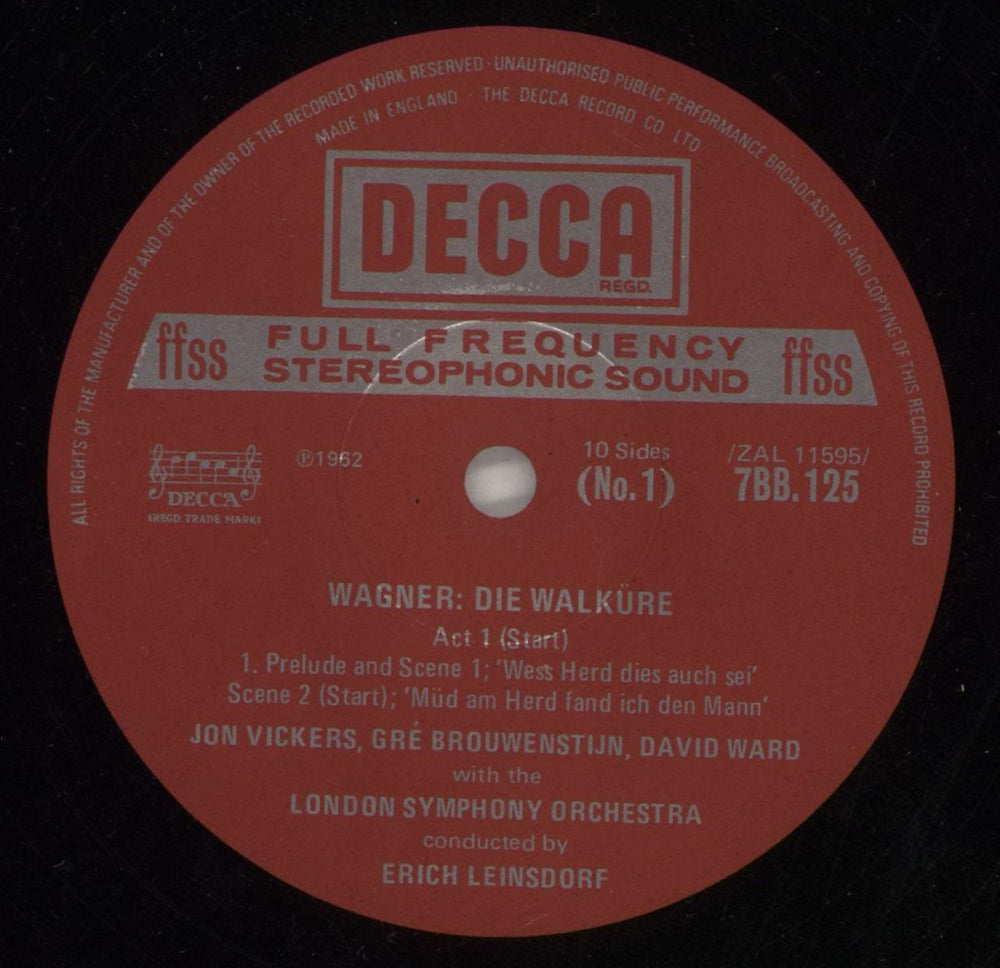 Richard Wagner Wagner: Die Walkure UK Vinyl Box Set WGXVXWA868106