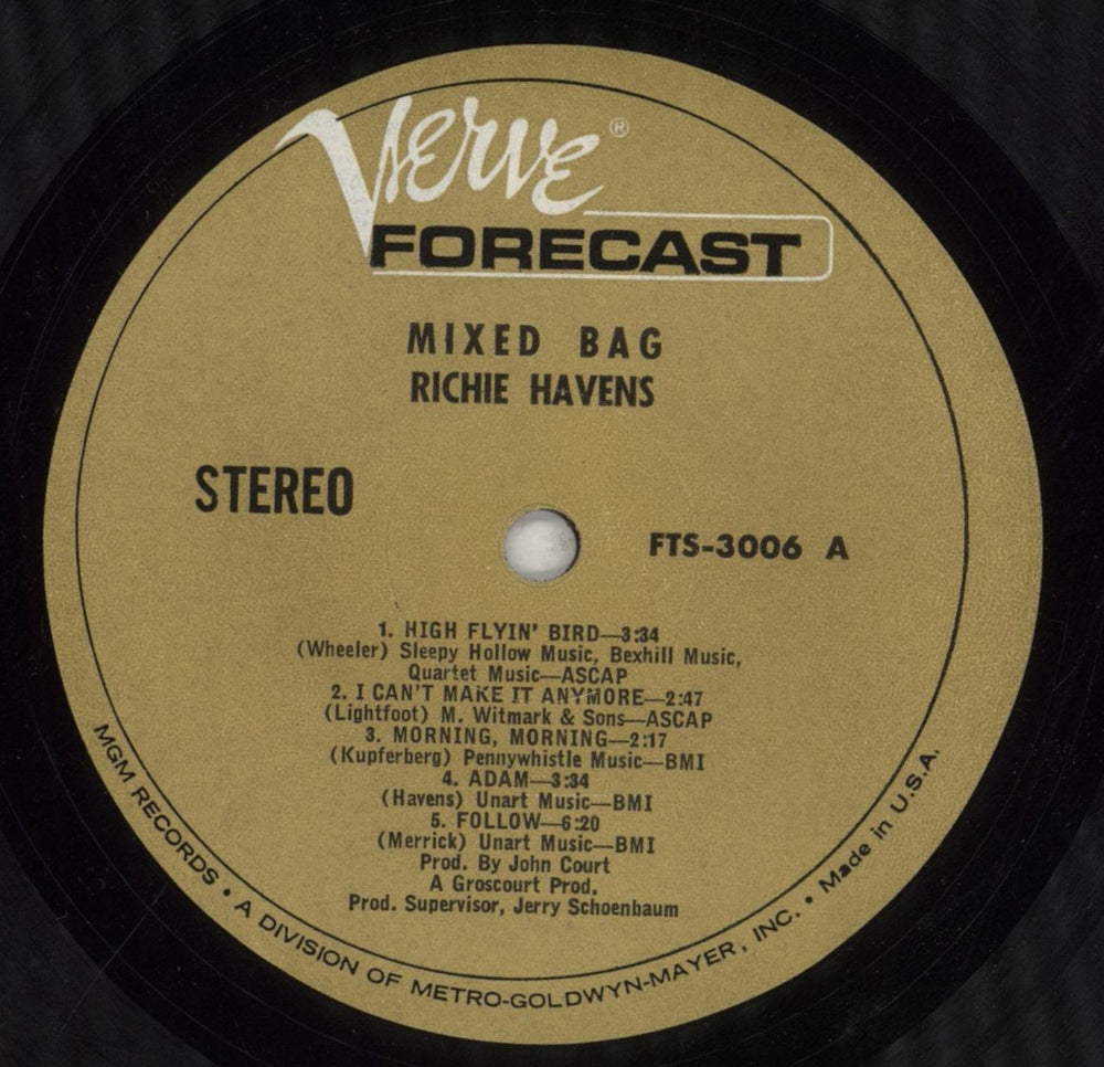 Richie Havens Mixed Bag US vinyl LP album (LP record) CHVLPMI855205