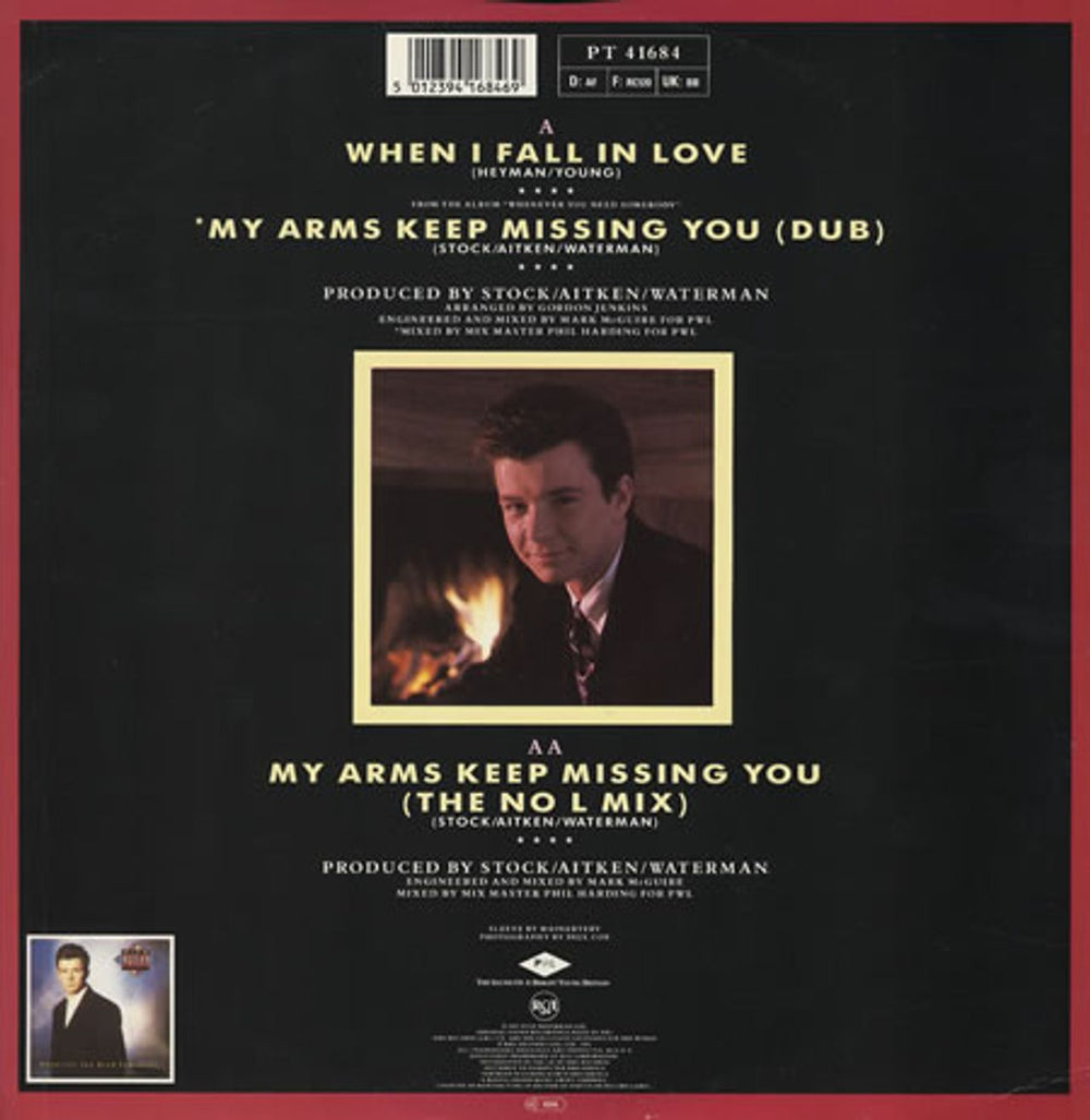 Rick Astley When I Fall In Love UK 12" vinyl single (12 inch record / Maxi-single) AST12WH204810