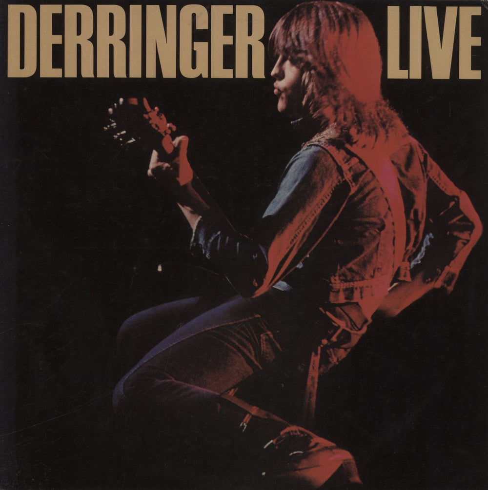 Rick Derringer Live Japanese vinyl LP album (LP record) 25AP588