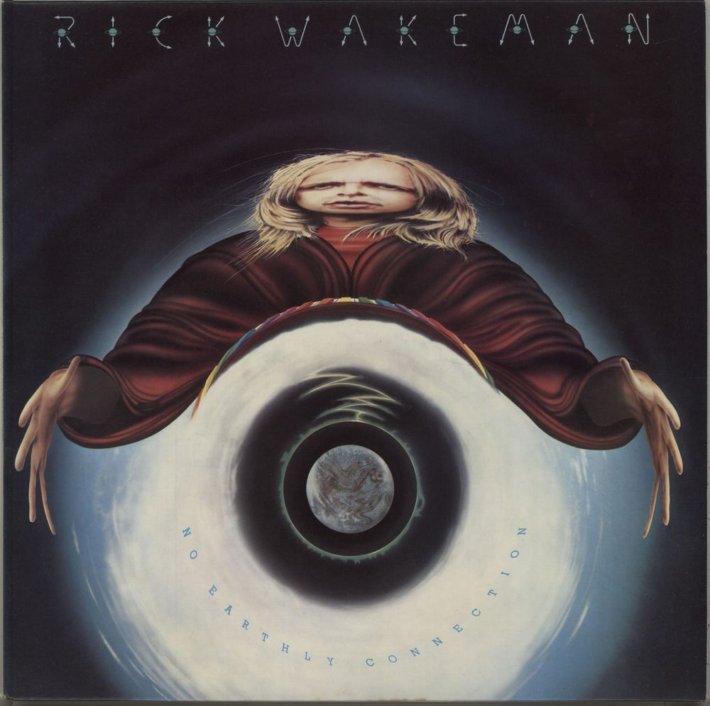 Rick Wakeman No Earthly Connection + Foil Mirror Insert UK vinyl LP album (LP record) AMLK64583