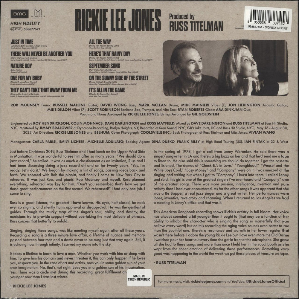 Rickie Lee Jones Pieces Of Treasure + Signed Insert - Sealed UK vinyl LP album (LP record) 4050538887457