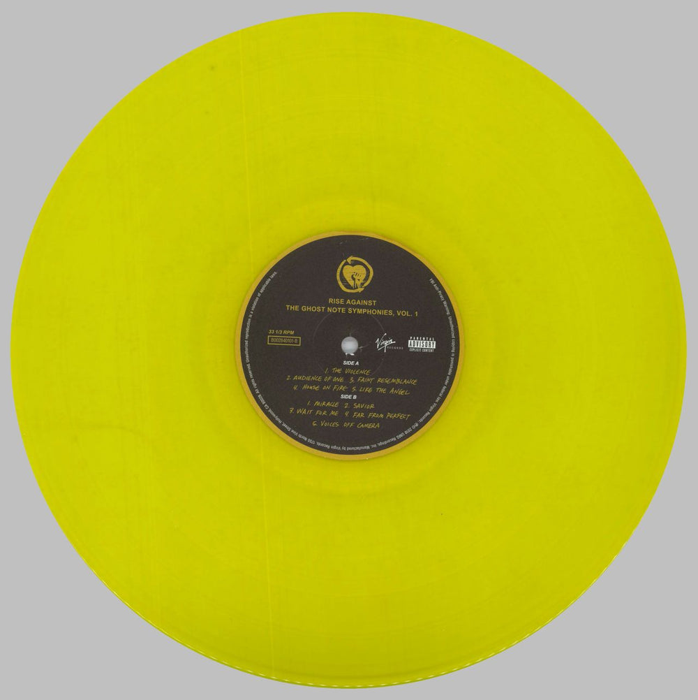 Rise Against The Ghost Note Symphonies, Vol. 1 - Yellow Vinyl US vinyl LP album (LP record) X1SLPTH833970