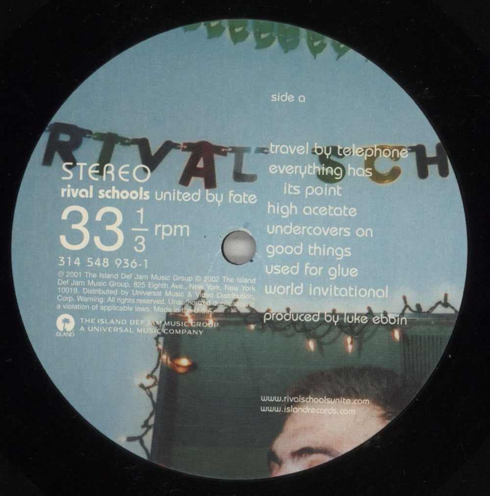 Rival Schools United By Fate US vinyl LP album (LP record) RVHLPUN870464