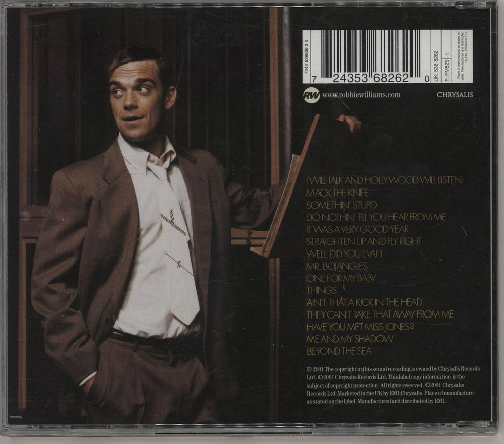 Robbie Williams Swing When You're Winning UK CD album (CDLP) RWICDSW199935